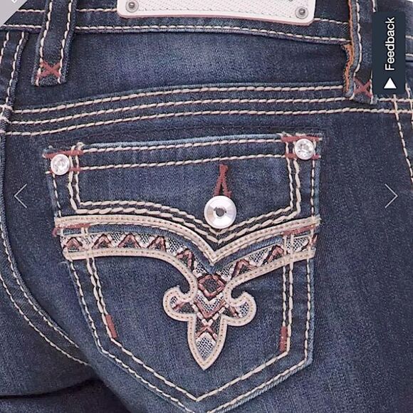 Rock Revival Betty Rhinestone Bootcut Jeans - Picture 1 of 15